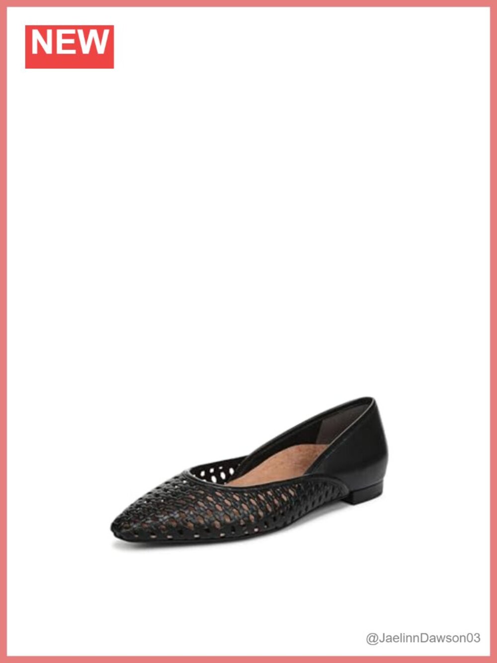 Vionic Women's Gracia Woven Ballet Flats Orthotic Comfort Leather Casual Slip-On